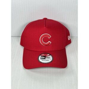 New Era Chicago Cubs MLB 9FORTY A-Frame SnapBack Adjustable Hat Cap Red NWT